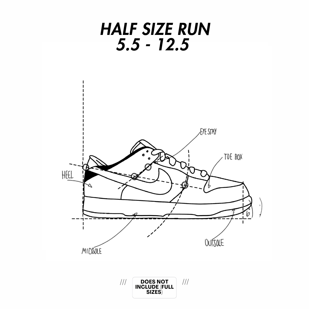 Nike Dunk Low Pattern: Half Size Run - Main Image