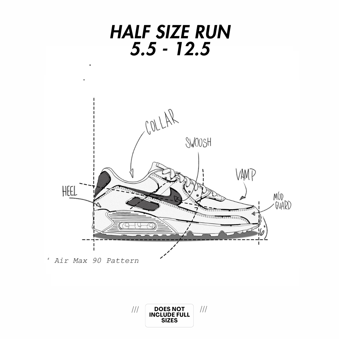 Air Max 90 Pattern: Half Size Run