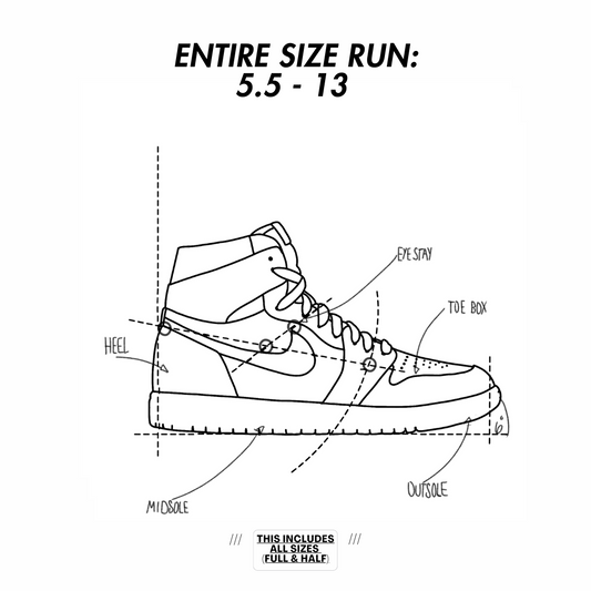 Air jordan 1 sales half size up