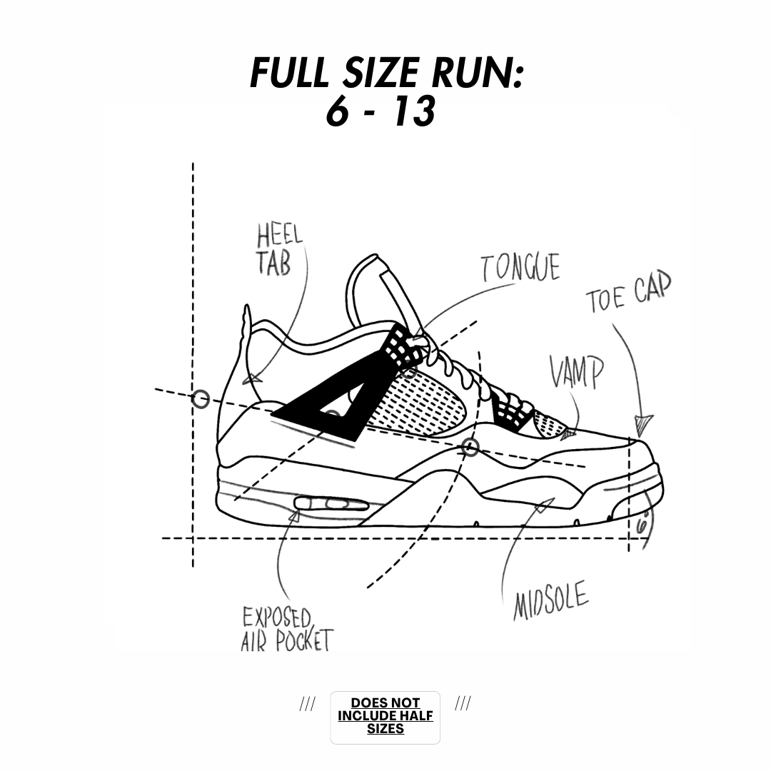 Air Jordan 4 Pattern: Full Size Run
